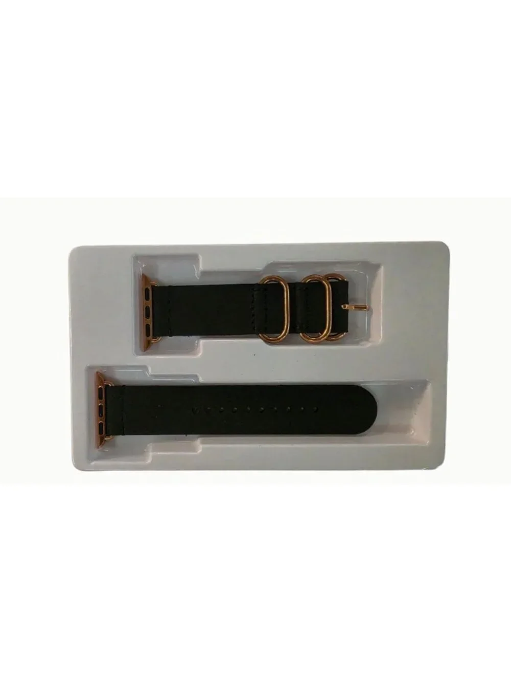 FEIXI Retro3Buckle Leather Apple Watch Bands 38/40/41mm Coffee & Black 2 Pack